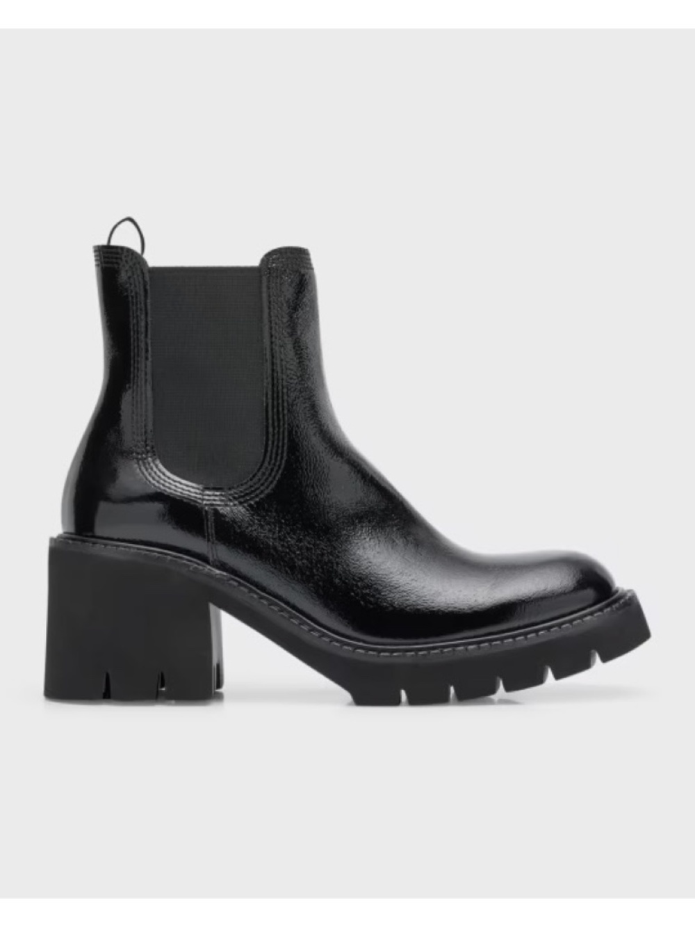 New Pedro Garcia Zisca Patent Leather Chelsea Bootie Sz 9